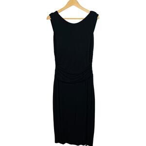 Bailey 44 Jersey Knit Tank Dress Sleeveless Black Casual Funeral LBD Basic - S